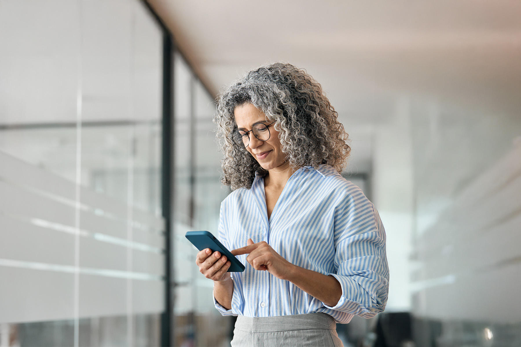 Woman with phone